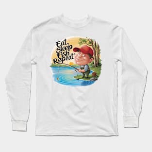 Eat Sleep Fish Repeat Cute Long Sleeve T-Shirt